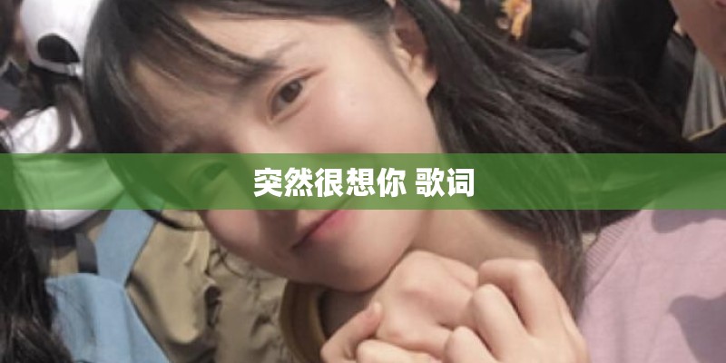 突然很想你 歌词