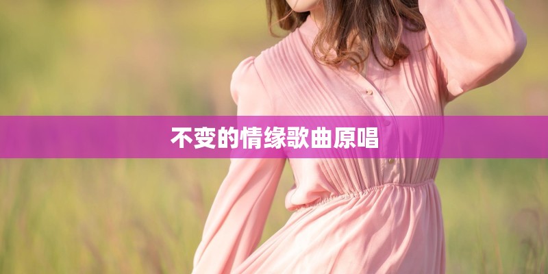 不变的情缘歌曲原唱