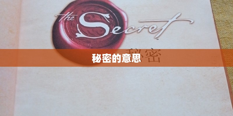 秘密的意思